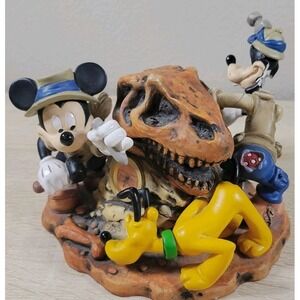 Disney Mickey Goofy Pluto Dinosaur Dig Figurine‎ Animal Kingdom – READ Damage
